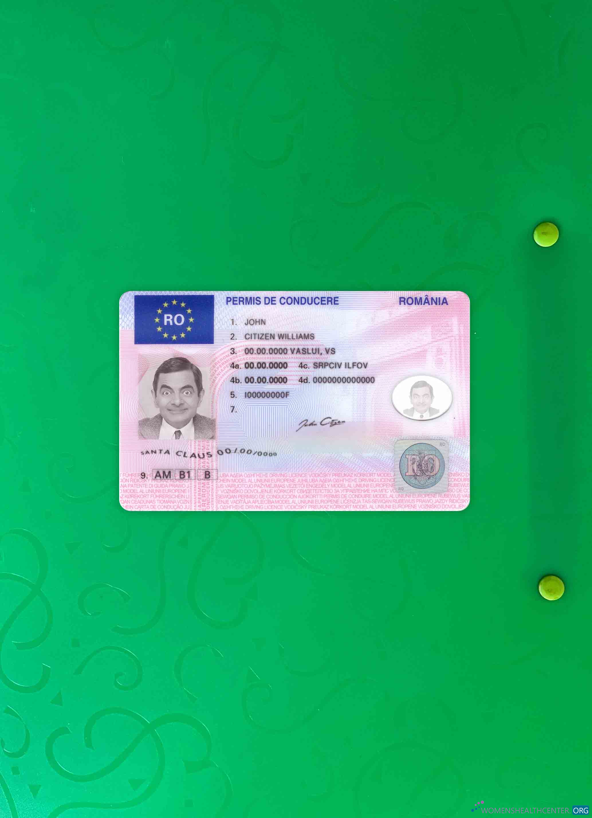 Download Romania DL updated photolook FRONT Photoshop template